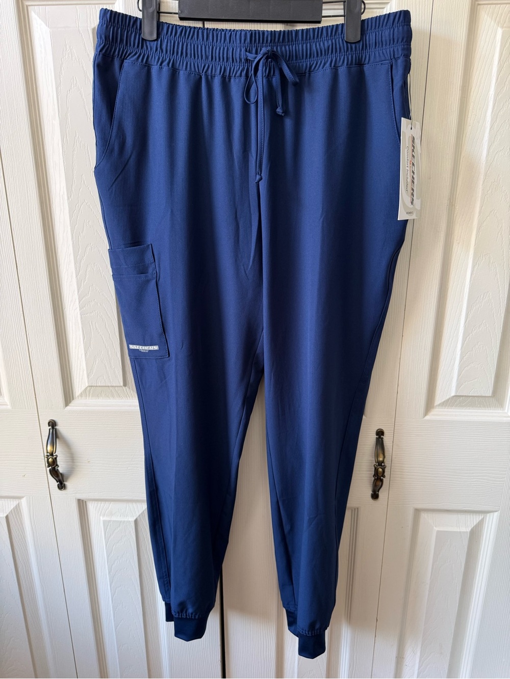 Skechers by Barco Navy Theory Athletic Jogger Scrub Pants Womens Size Medium
